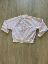 Womens Overly Cute Pink Pinstripe Fall Spring Jacket VINTAGE
