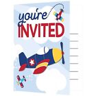 Lil Flyer Airplane Invitation Cards