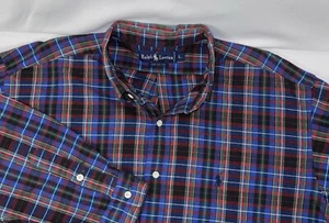 Ralph Lauren Herren L Mehrfarbig Kariert Langarm Button Down Hemd Heavyweight - Bild 1 von 6