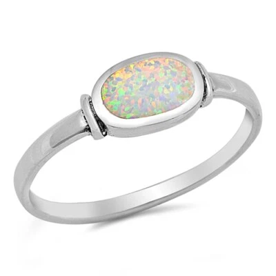 Sterling Silver White Opal Ring - Free Gift Packaging - Image 1 of 4