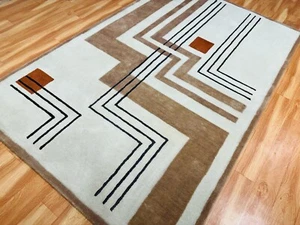 Hand Tufted Rug Crawford Handmade Wool Silk Carpets For Bedroom Aesthetic Rug - Picture 1 of 5