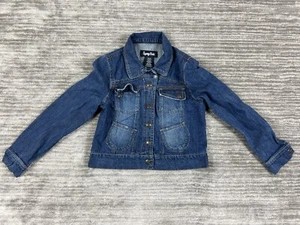 Squeeze Girls Jacket Kids 10 Blue Jean Denim Snap Long Sleeve - Picture 1 of 13