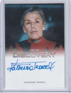 Star Trek Discovery S4 Autógrafo Katherine Trowell Capitana Bandra Sangrado Completo - Imagen 1 de 2