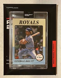Topps PROJECT 2020 George Brett 1975 by Oldmanalan Card #112 Royals (PR /6558)
