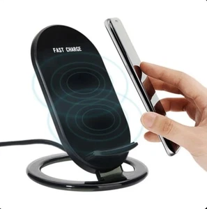 WIRELESS CHARGER 15W FAST STAND DETACHABLE 2-COILS CHARGING PAD - Picture 1 of 4