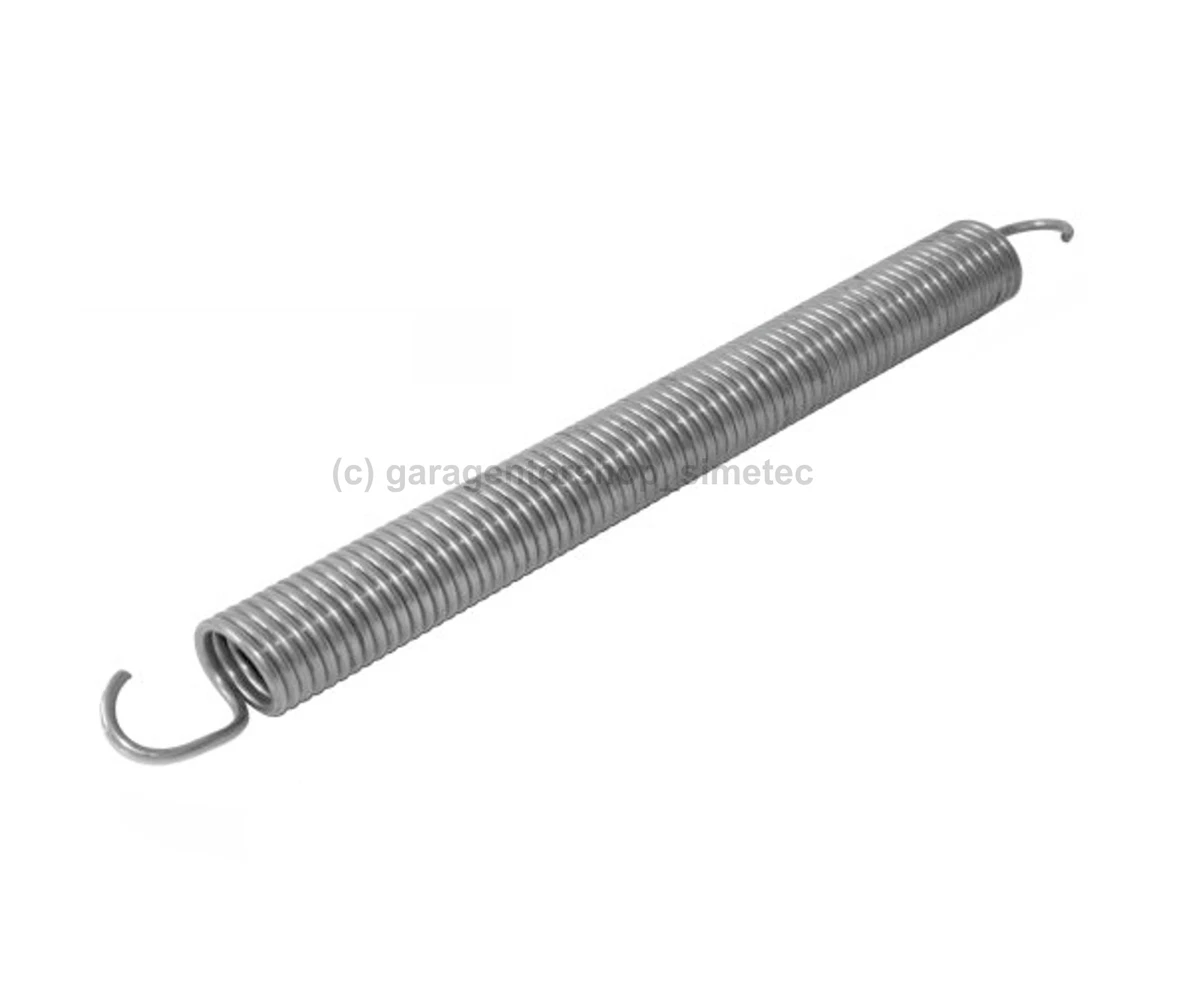2x Zugfeder Für Garagentor – 6,3x50x535 Mm, 115 Kp, Silber