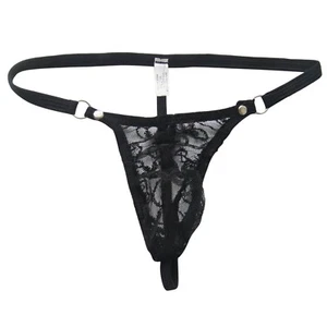 G-String Homme Slip Transparent Thong en Dentelle Fleur Sous-vêtements Lingerie - Bild 1 von 35