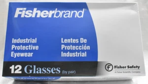 FISHERBRAND - INDUSTRAIL PROTECTIVE EYEWARE - 12 PAIRS OF GLASSES - NEW IN BOX - Picture 1 of 5