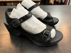 Dansko Damen Joanie Leder schwarz Punkte Clog Sandalen Größe 41 (10,5-11 US) - Bild 1 von 10