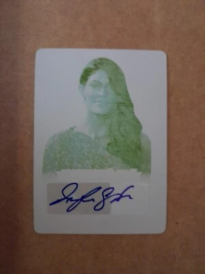 Jennifer Carpenter 1/1 Yel Autograph Printing Plate 2018 Leaf Pop Century Dexter - Image 1 of 2