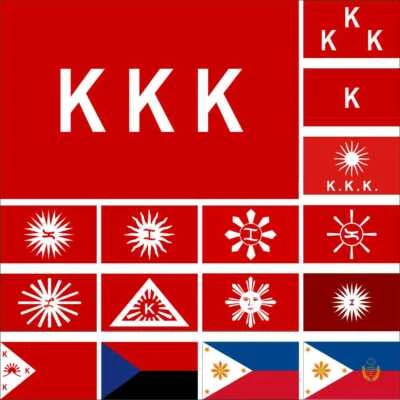 Philippines Revolution Flag KKK Katipunan Magdalo Magdiwang Tagalog Aguinaldo - Image 1 of 3