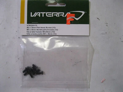 Vaterra VTR235175 M3x8mm Flat Head Screws (10) - Image 1 of 3