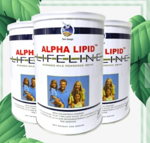 6 Cans Alpha Lipid Lifeline Blended Milk Colostrum Powder 450 gm DHL Express - Picture 1 of 3