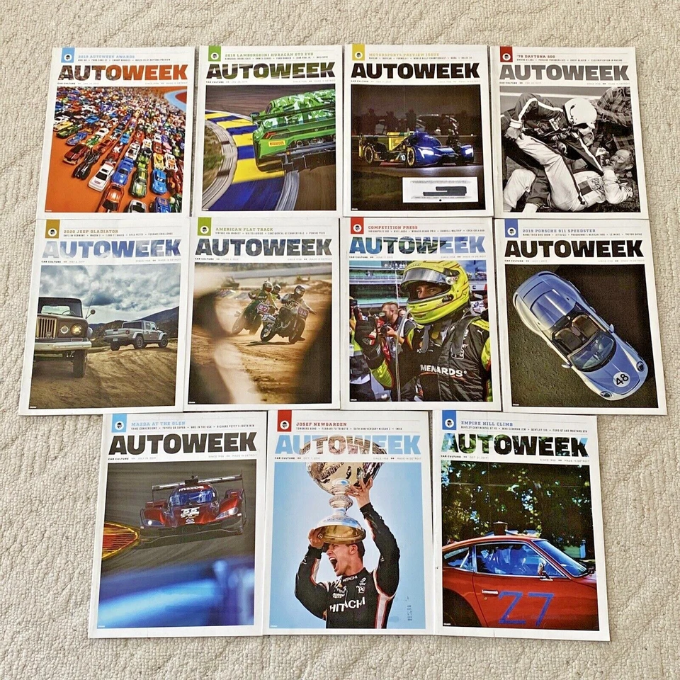 Autoweek Car Magazine 2019 Lot of 11 issues Auto Week - Image 1 of 1