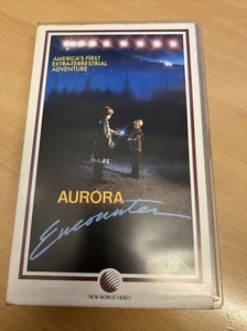 Aurora Encounter VHS big box Ex Rental New world video Jack Elam Working Video - Picture 1 of 6