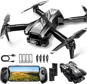 Mini Drone with Camera for Kids Adults-1080P FPV Camera Foldable Drone with Stab - Picture 1 of 12