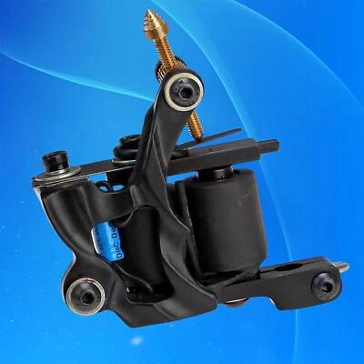 Tattoo Coil Machine Shader Liner Tattoo Machines Iron 10 Wrap Coils Black Y41 - Image 1 of 4
