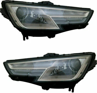 AUDI A4 S4 2017-2018 RIGHT LEFT HID XENON HEADLIGHTS HEAD LIGHTS FRONT LAMP PAIR - Image 1 of 3
