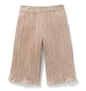 Janie & Jack Rose Gold Crinkle Pants size 6 worn once - Picture 1 of 2