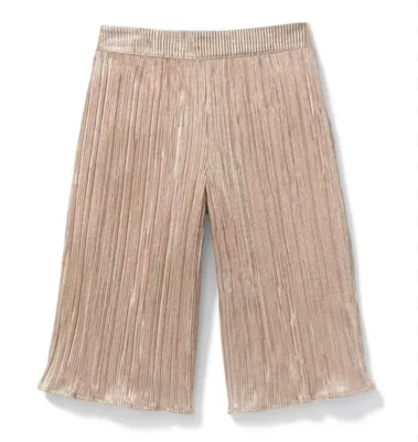 Pantalones arrugados Janie & Jack oro rosa talla 6 usados una vez Foto 1 de 2