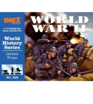 Figuras 50 soldados Imex 528 tropas alemanas de la Segunda Guerra Mundial 1/72 Foto 1 de 4