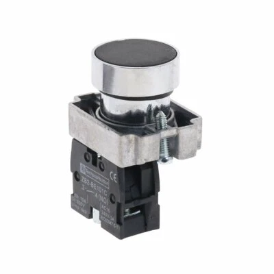 5Pcs Black Self-reset Momentary Flush  N/O Push Button Switch XB2-BA21C - Image 1 of 4