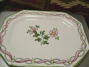 Casafina Floral Platter Portugal 11.5 x 8.5 inches perfect condition - Picture 1 of 4