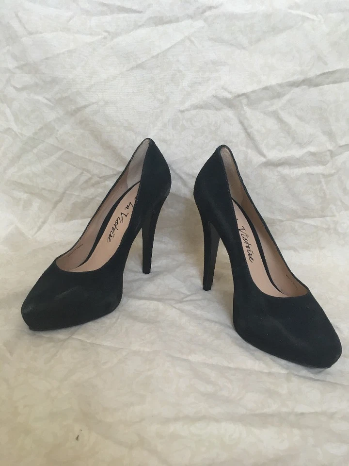 Zapatos para mujer Pour La Victoire Bliss de gamuza negra, talla 10M Foto 1 de 4