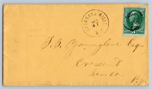 Hagaman's Mills New York Montgomery County 1870s CDS Cancelar DPO 1828-1893 Cubierta - Imagen 1 de 2