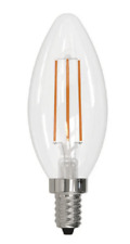Bulbrite 776763 Dimmable 4 Watt B11 Candelabra E12 3000 350 Clear LED Light Bulb