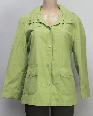 Giacca Women's Full Zip Jacket Hooded Long Sleeve Green Size L - Image 1 of 4