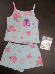 NWT! Sugar & Jade Size 8 Floral Pajama Set With S&J Stickers! - Picture 1 of 10