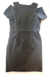 Banana Republic meliert grau Cold Shoulder Ponte Etui Stretch Kleid Gr 12 - Bild 1 von 5