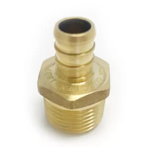 EFIELD 15 PCS 1/2" PEX x 1/2" Male NPT Threaded Adapters Brass Fittings NOLEAD - Picture 1 of 2