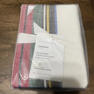 Pottery Barn Stewart Pillow sham standard New 26 X 20 - Picture 1 of 3