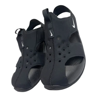 Nike Sunray Protect Boys Black/girls  Sandal  Summer Beach Water Sz 1yr - Image 1 of 4
