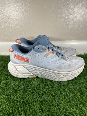Women's Hoka One One Gaviota 4 Size 10.5D Road Running Shoes Light Blue - Image 1 of 4