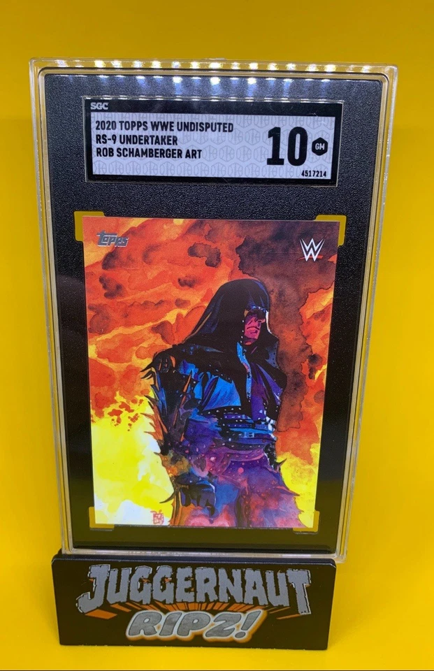 2020 Topps WWE Undisputed Undertaker SSP SGC graded 10 Rob Schamberger Art POP 1 - Image 1 of 1