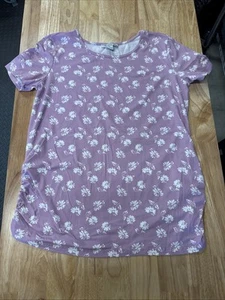 Emma’s Expressions Maternity Top Shirt Floral XL Pink - Picture 1 of 3