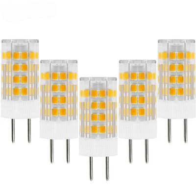 GY6.35 LED Bulb 4W Equivalent to 35W Halogen Lamp Warm White 2700K 5 Pack - Image 1 of 4
