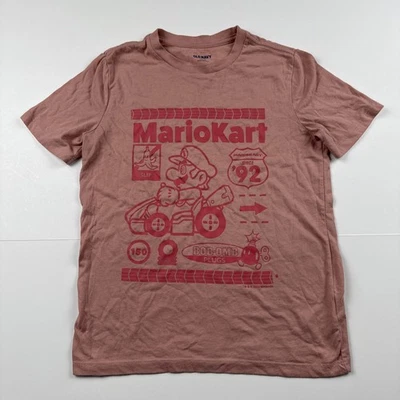 Nintendo Old Navy Mario Kart Youth Teen T-shirt Size Large 10-12 Pink - Image 1 of 4