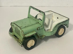 Jeep Runabout Tonka vintage anni 60 verde chiaro e bianco come nuovo - Foto 1 di 13
