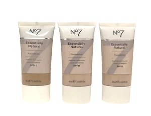 No7 Essentially Natural Foundation 40ml, Light Coverage, SPF15 - All Shades - Picture 1 of 1