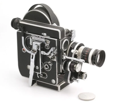 Paillard Bolex H8 Reflex (REX-4)  8mm Filmkamera Nr.217795 + Kern-Paillard 8-36 - Bild 1 von 4