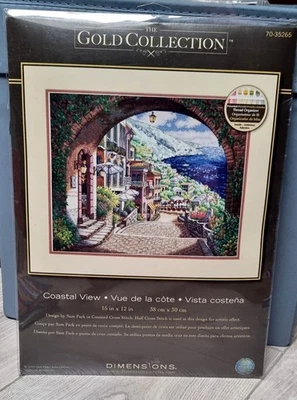 Rare Dimensions Gold Collection Counted Cross Stitch Kit " Coastal View" 35265 - Image 1 of 4