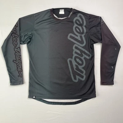 Troy Lee Designs TLD Men's Small Motocross Jersey Black Gray Long Sleeve *Read - Image 1 of 4