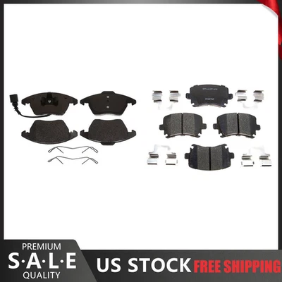 Pastillas de freno delanteras y traseras de cerámica R-Line para Audi TT Quattro 2015 2014 2013-2011 Foto 1 de 4