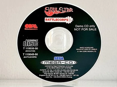✅ SEGA MEGA CD • Soulstar/Battlecorps DEMO CD / NOT FOR RESALE 1994 - Bild 1 von 4