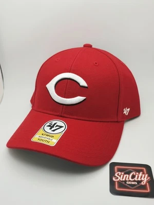 '47 Marca Cincinnati Reds MLB Niños Sobre el Campo MVP Réplica Sombrero Ajustable  Foto 1 de 4