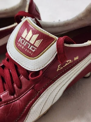 Puma King XL Eusebio 68 Football Boots Limited Edition Leather Soccer - 7 - Image 1 of 4